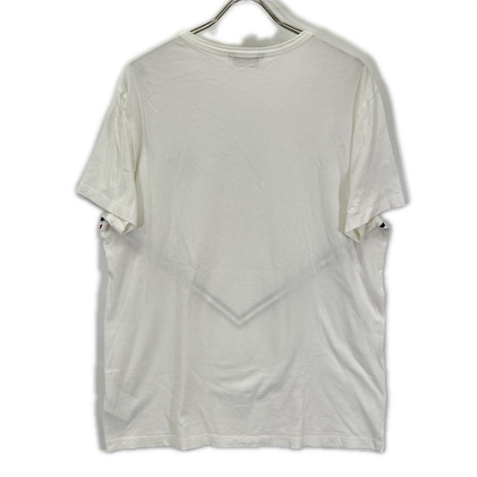 MONCLER White Tricolor Cotton T-Shirt Size XL
