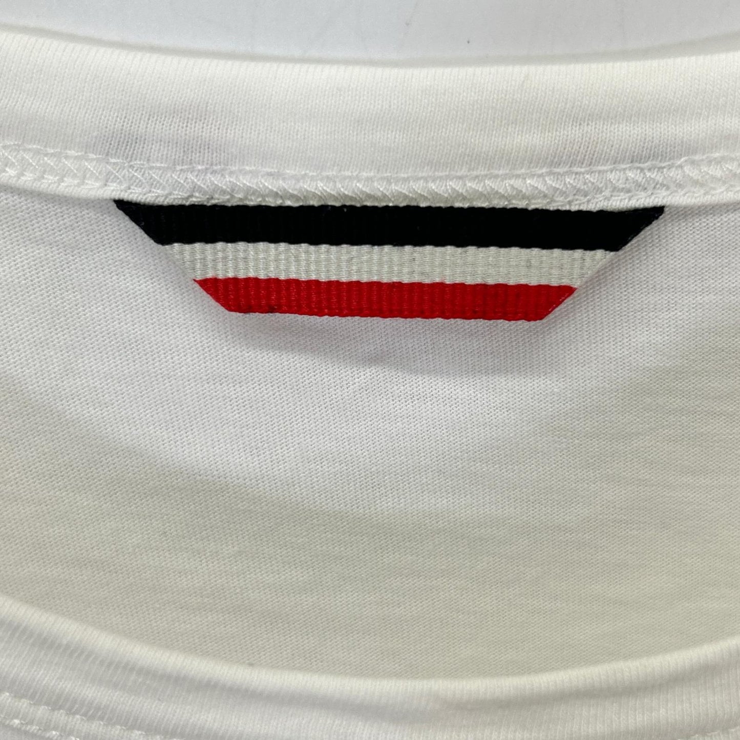 MONCLER White Tricolor Cotton T-Shirt Size XL