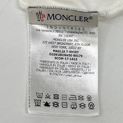 MONCLER White Tricolor Cotton T-Shirt Size XL