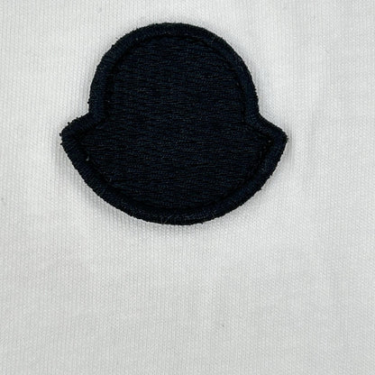 MONCLER White Tricolor Cotton T-Shirt Size XL