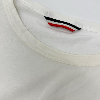 MONCLER White Tricolor Cotton T-Shirt Size XL