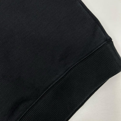 PRADA 21 Printed Cotton Fleece Sweatshirt Black Size XS