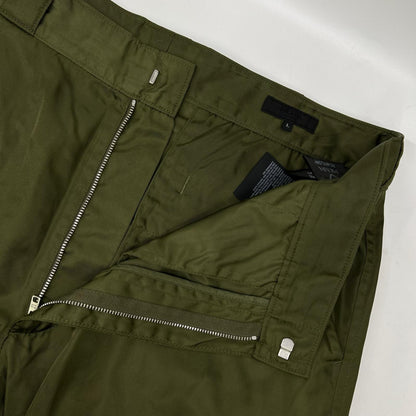 PRADA Re-Nylon Triangle Plate Cargo Pants Khaki Size L