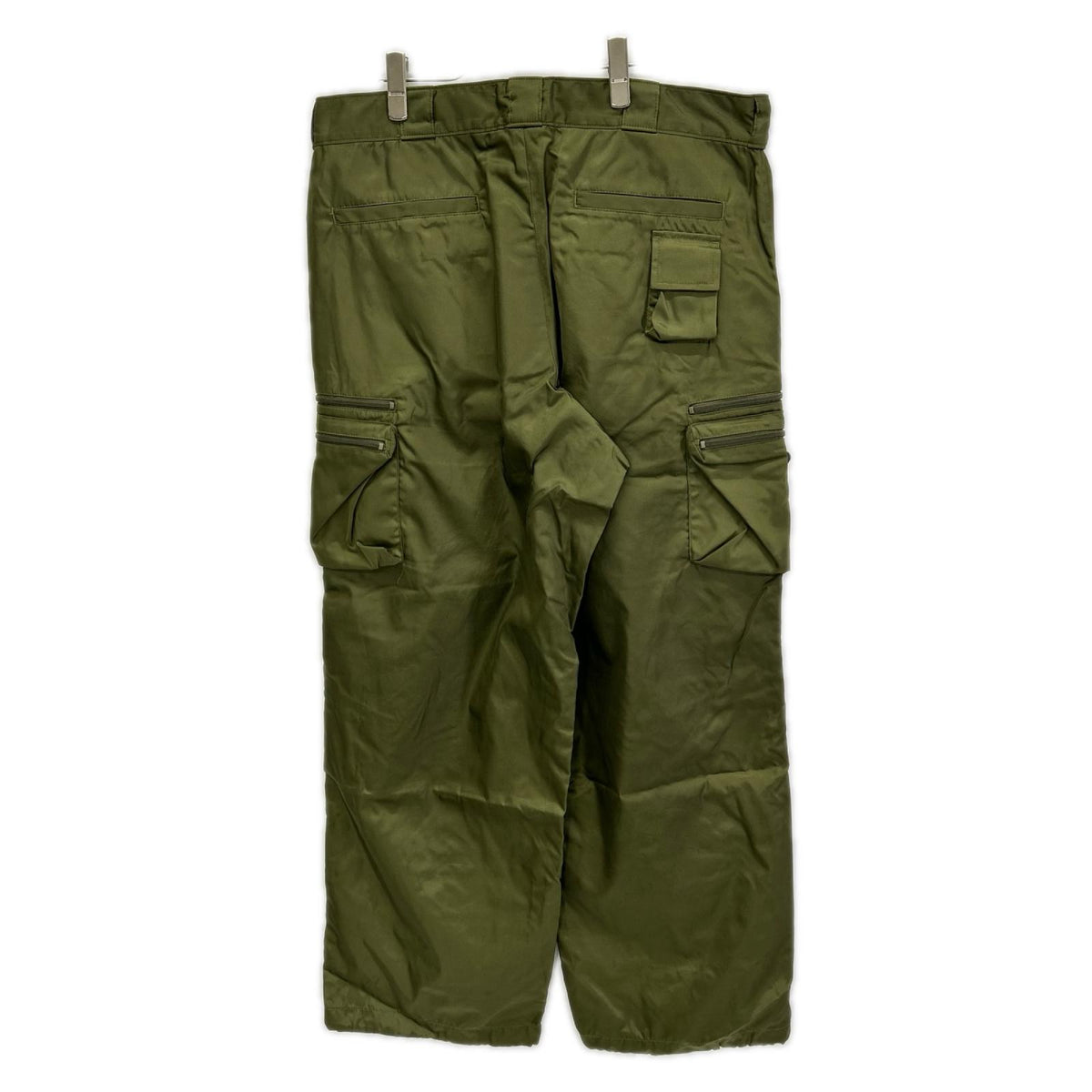 PRADA Re-Nylon Triangle Plate Cargo Pants Khaki Size L