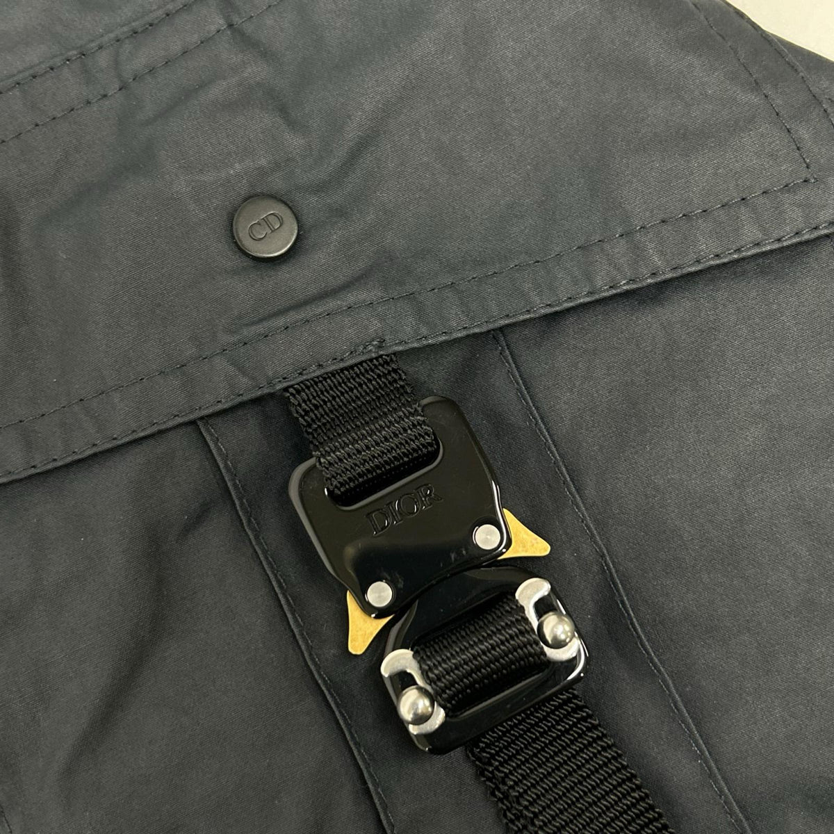 Dior HOMME Rollercoaster Buckle Cargo Pants Gray Size 44