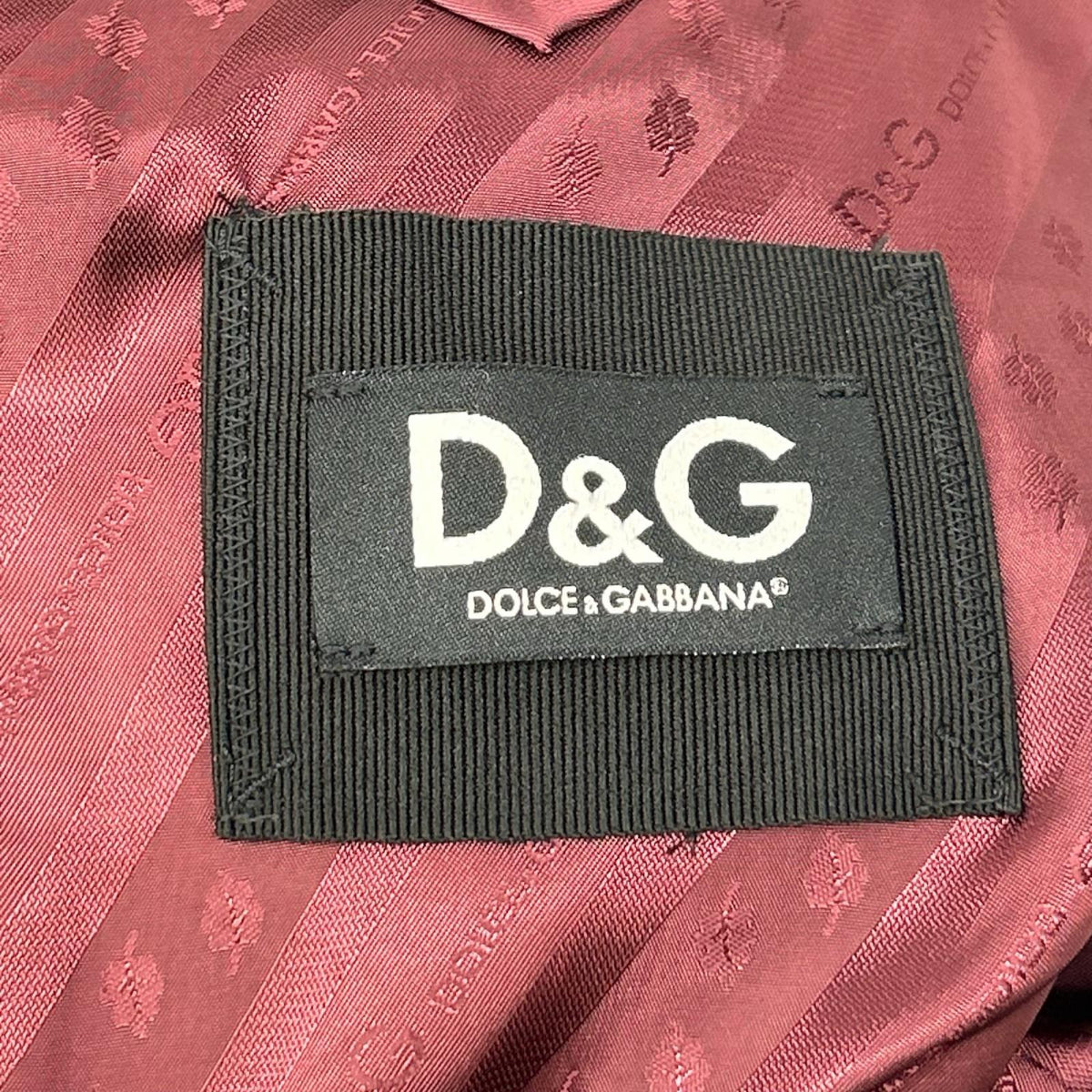 Dolce & Gabbana D&G Burgundy Velour Tuxedo Jacket Size 54