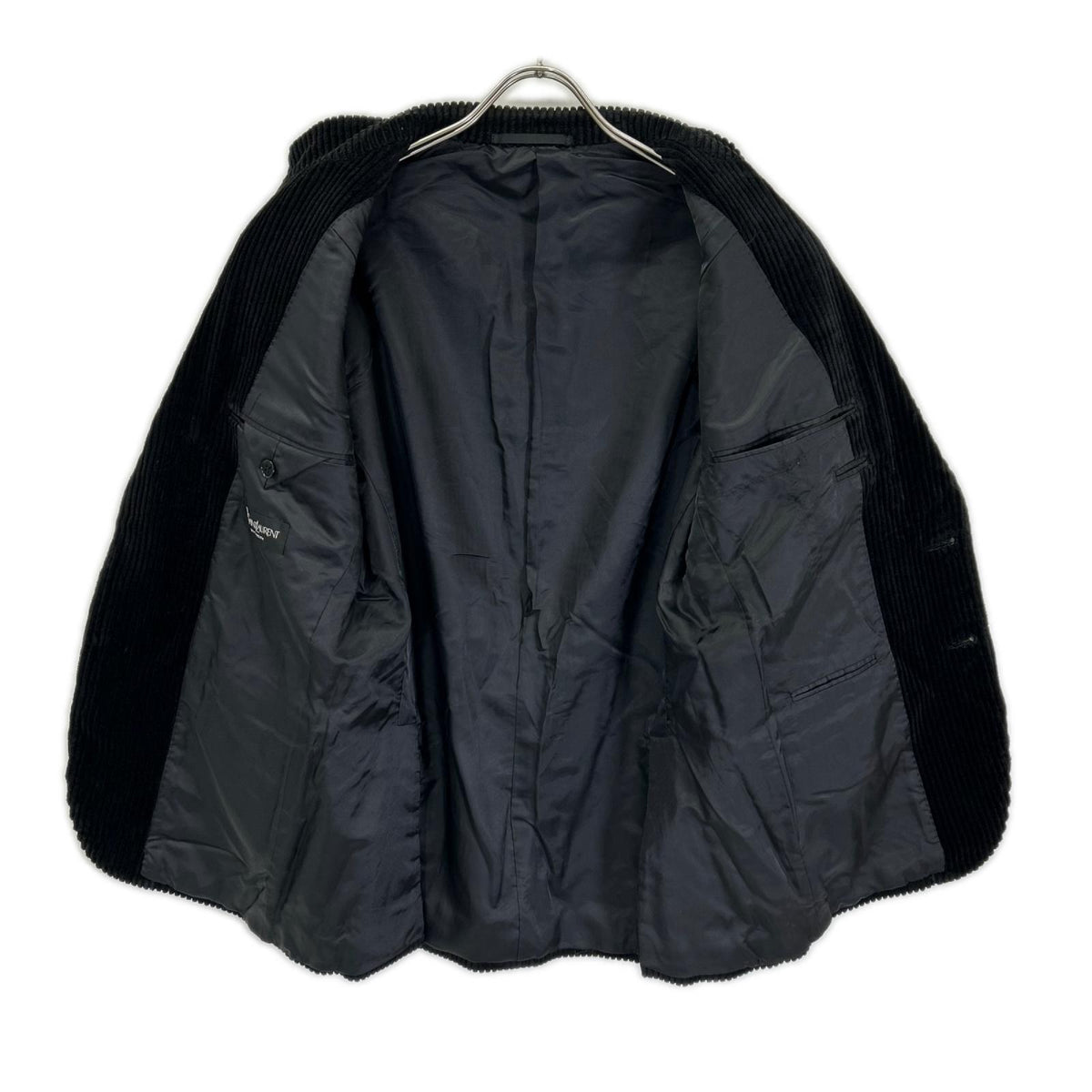 YvesSaintLaurent Black Corduroy Tailored Blazer