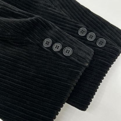 YvesSaintLaurent Black Corduroy Tailored Blazer