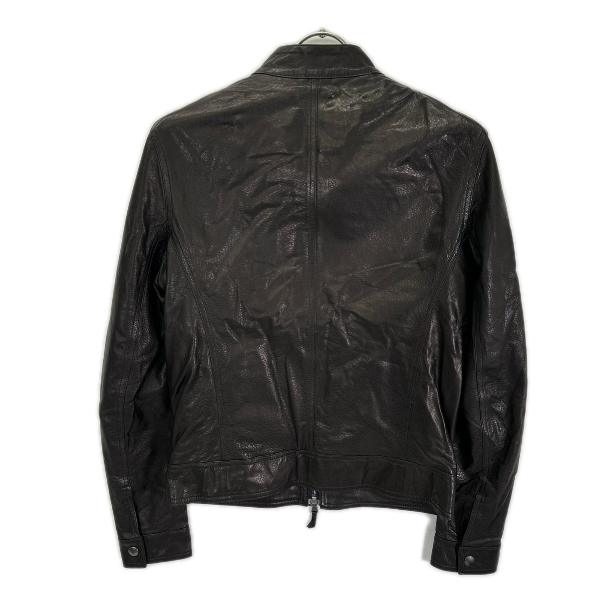 EMMETI JURI Black Lambskin Single Rider's Jacket Size 44