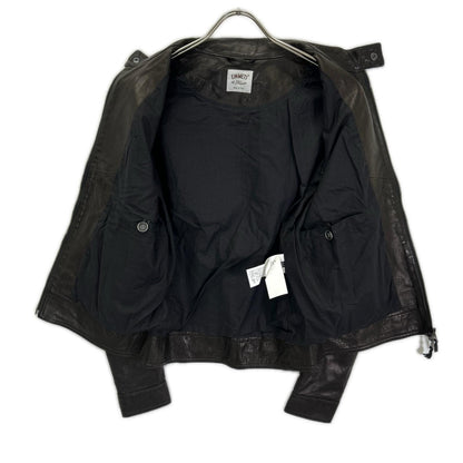 EMMETI JURI Black Lambskin Single Rider's Jacket Size 44