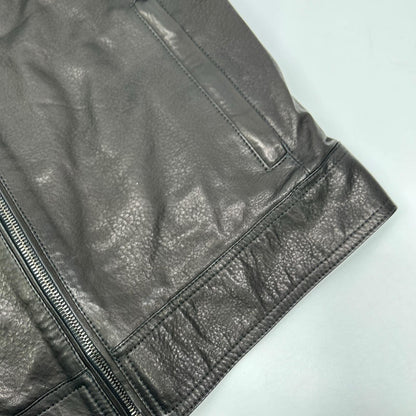 EMMETI JURI Black Lambskin Single Rider's Jacket Size 44