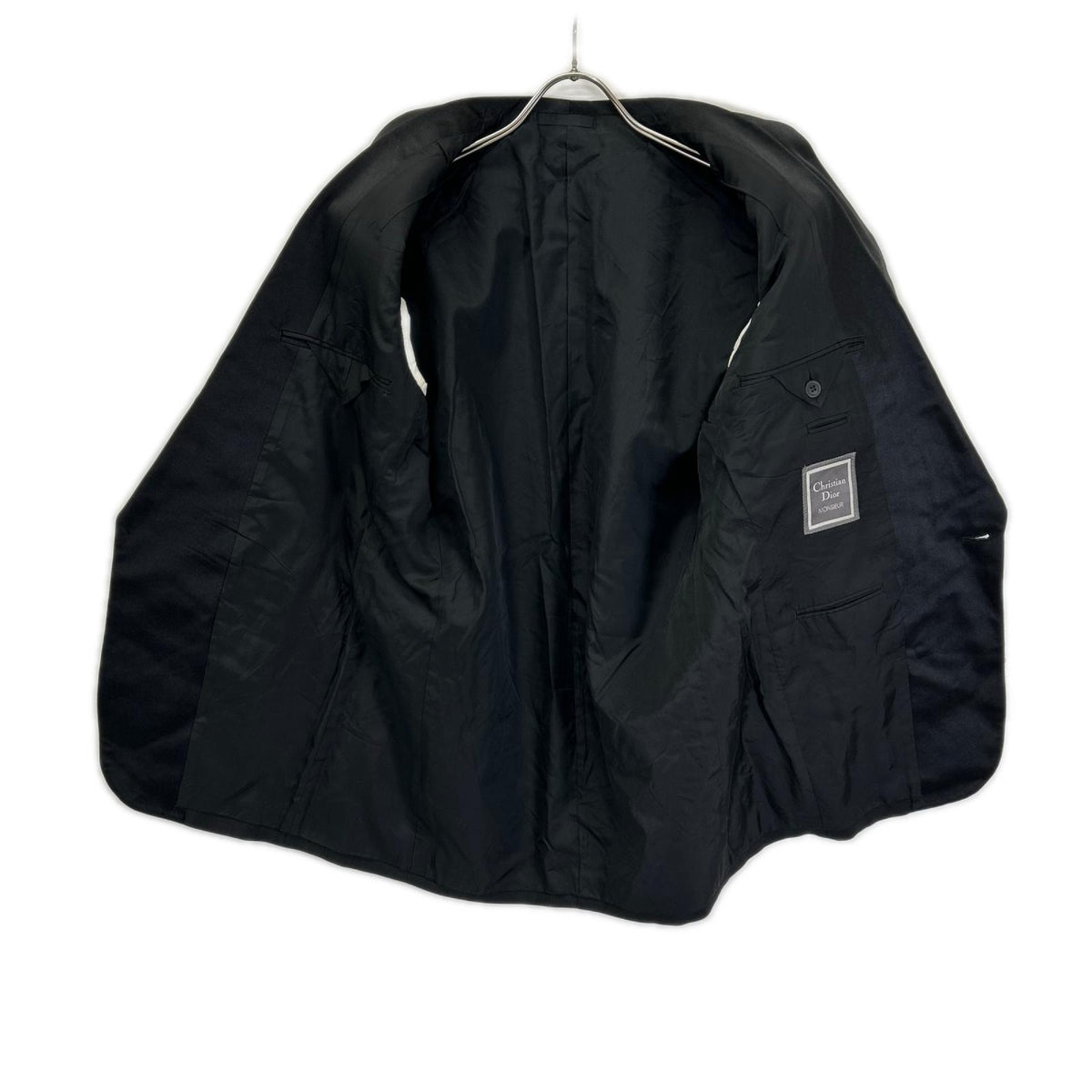Christian Dior MONSIEUR Black Silk Tuxedo Jacket Free Size