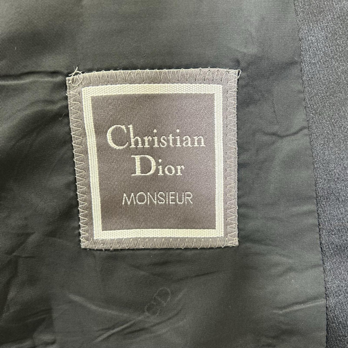 Christian Dior MONSIEUR Black Silk Tuxedo Jacket Free Size