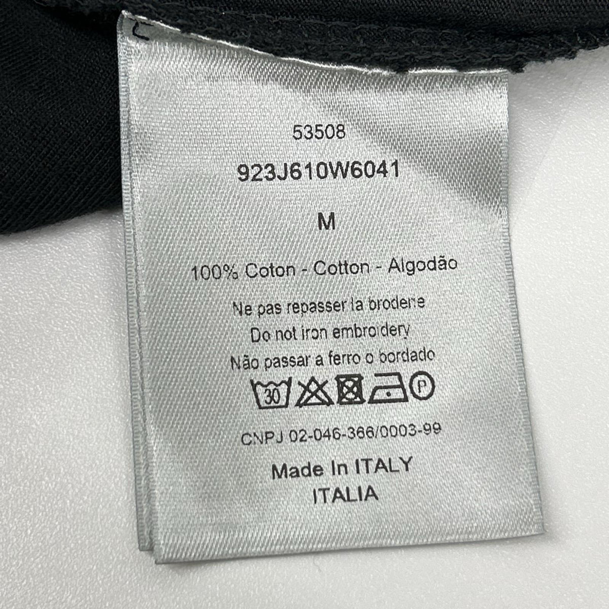 Dior HOMME KAWS BEE Embroidered Crewneck T-Shirt Size M