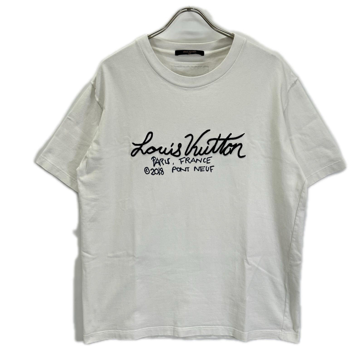 LOUIS VUITTON Signature Print T-Shirt White Size XXL
