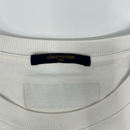 LOUIS VUITTON Signature Print T-Shirt White Size XXL