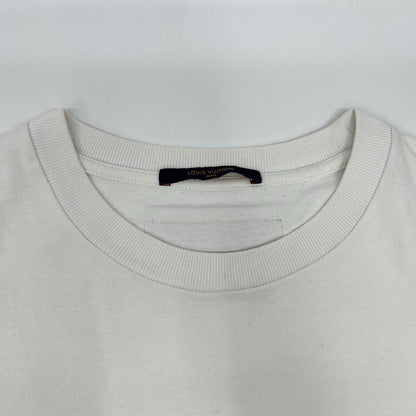 LOUIS VUITTON Signature Print T-Shirt White Size XXL