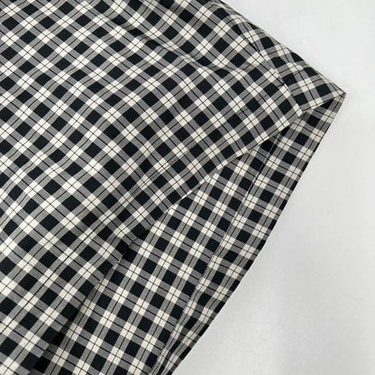 BALENCIAGA Check Bow Tie Long Sleeve Shirt x White Size 32