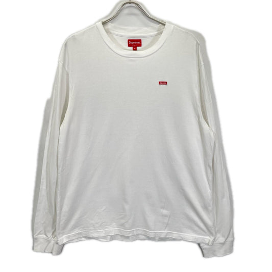 Supreme White Small Box Logo Long Sleeve T-Shirt Size M
