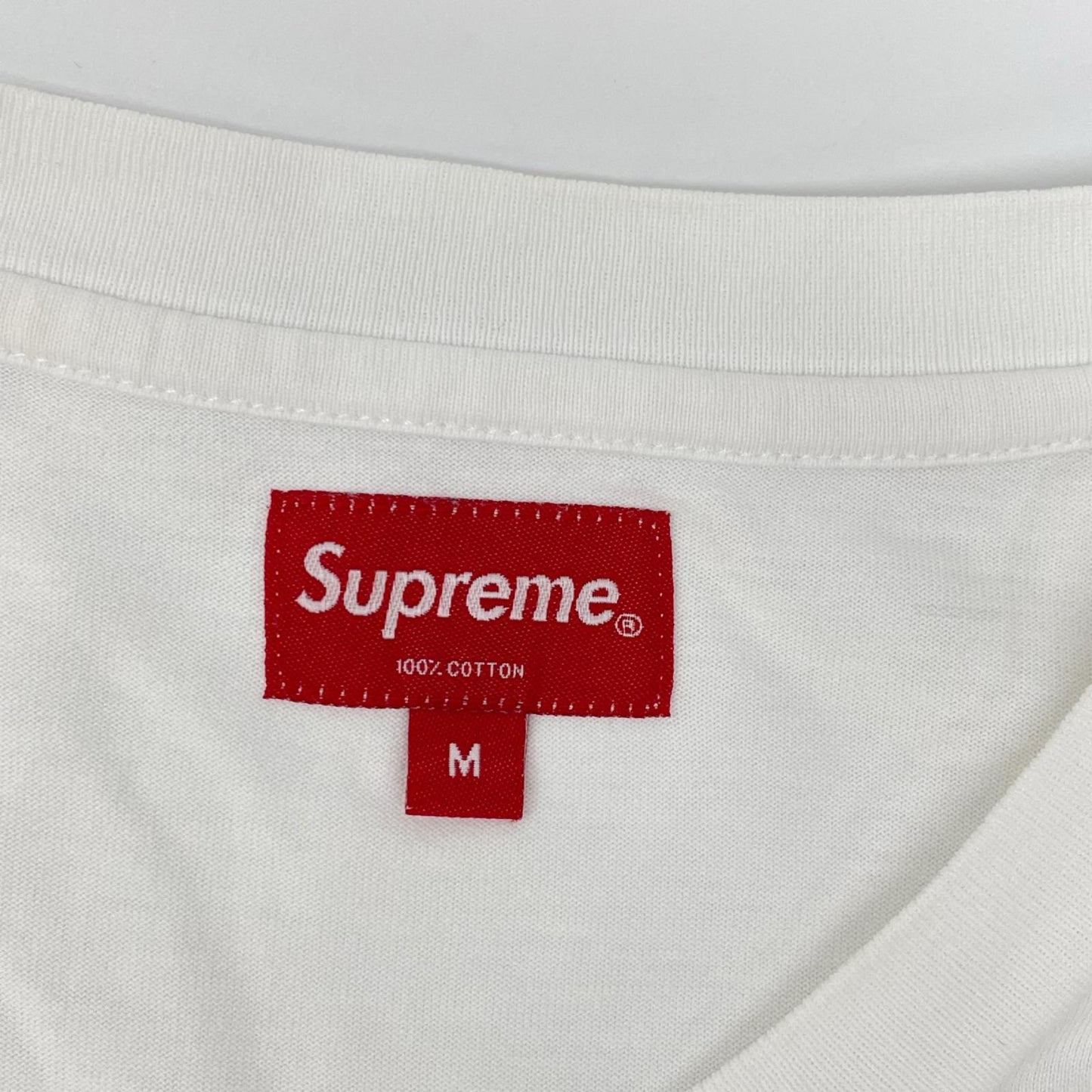 Supreme White Small Box Logo Long Sleeve T-Shirt Size M