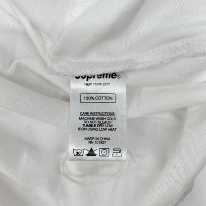 Supreme White Small Box Logo Long Sleeve T-Shirt Size M