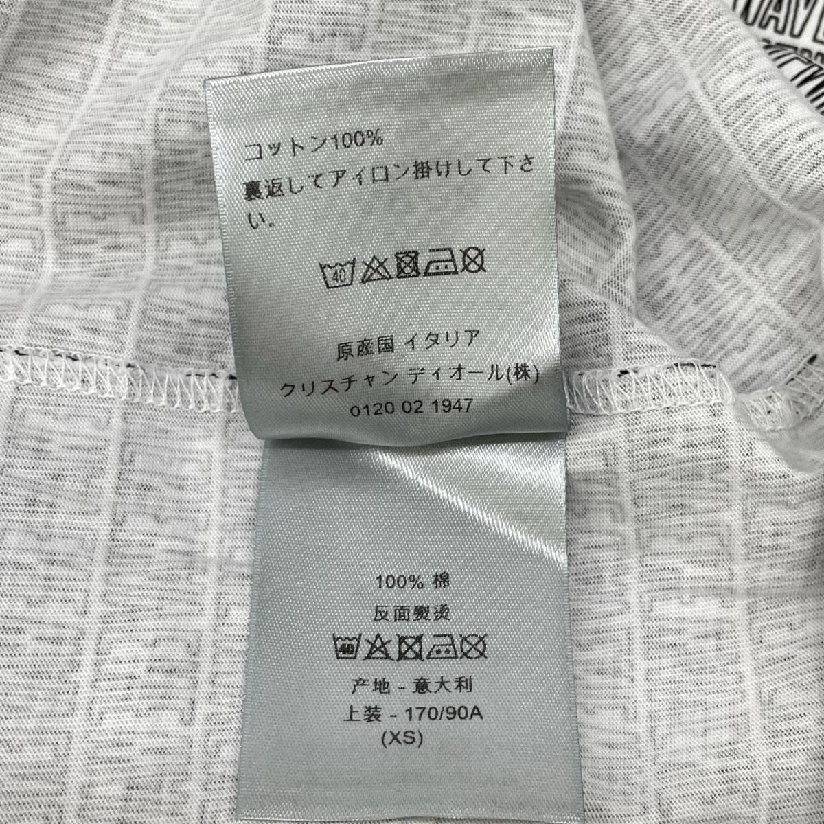 Dior HOMME Kris Van Assche New Wave White T Size XS