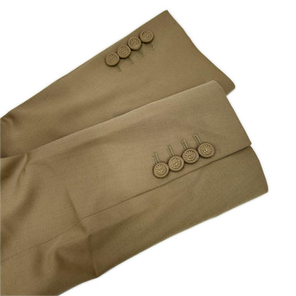 Dior HOMME 22AW Beige Tailored DB Peak Lapel Jacket Size 44