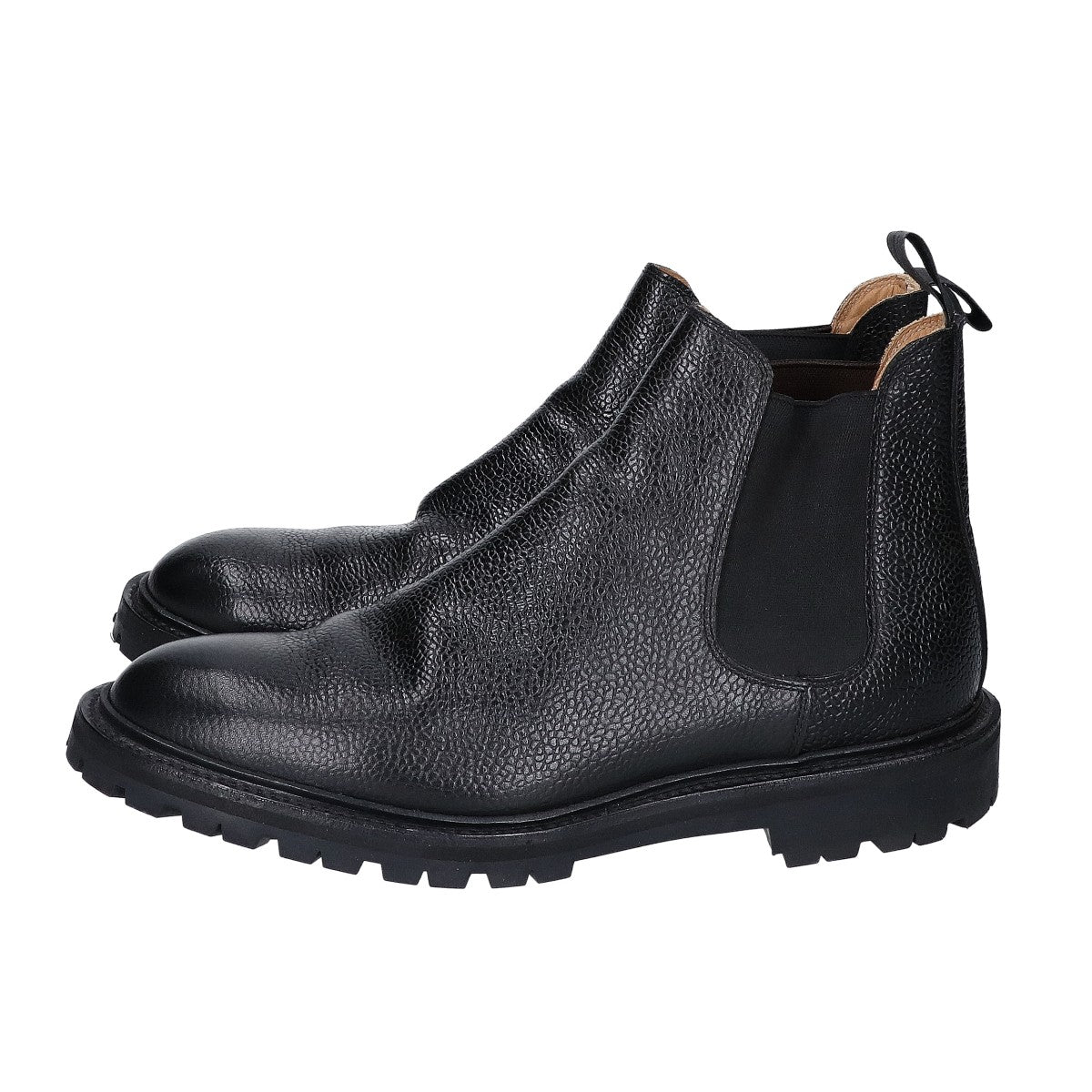 Crockett&Jones Chelsea 11 Grain Leather Boots Black Size 6E