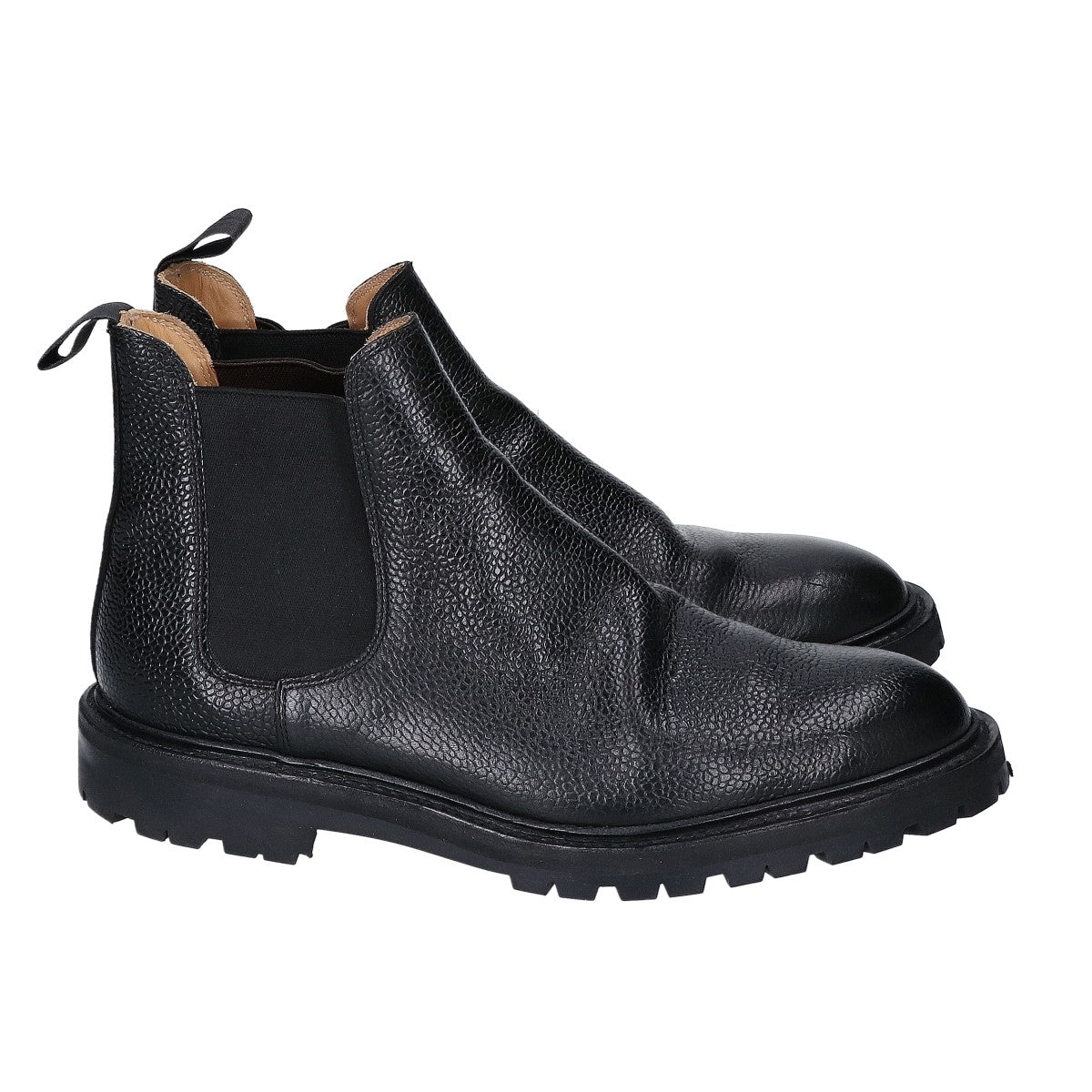 Crockett&Jones Chelsea 11 Grain Leather Boots Black Size 6E