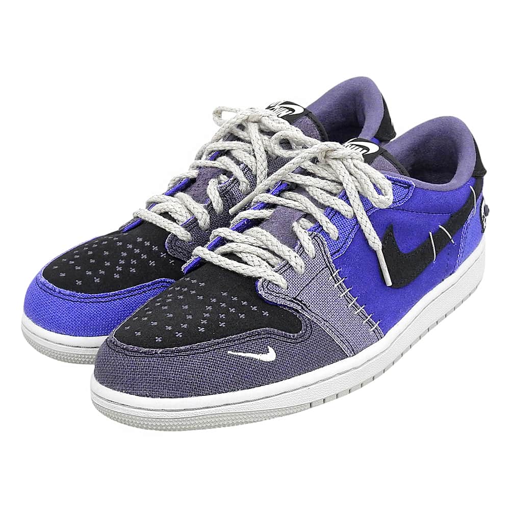 NIKE Zion Air Jordan 1 Low OG Sneakers Purple Size 8.5(US)