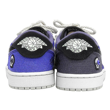 NIKE Zion Air Jordan 1 Low OG Sneakers Purple Size 8.5(US)