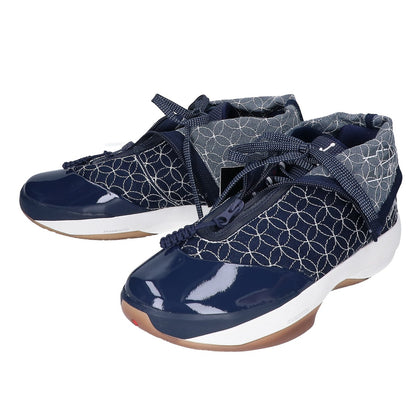 NIKE Rui PF Hitop Sneakers College Navy Fabric Size 27cm