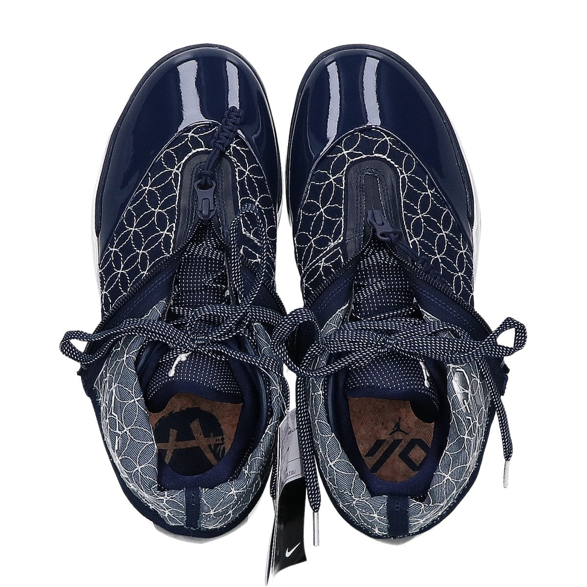 NIKE Rui PF Hitop Sneakers College Navy Fabric Size 27cm