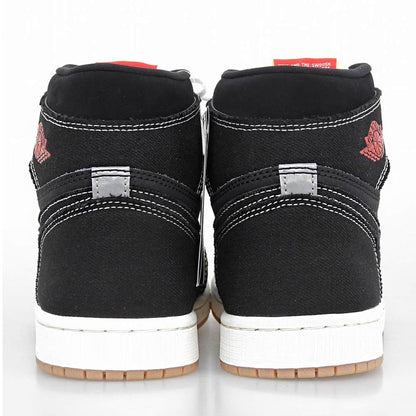 NIKE Air Jordan 1 Retro High OG Sneakers Black Size 8.5(US)
