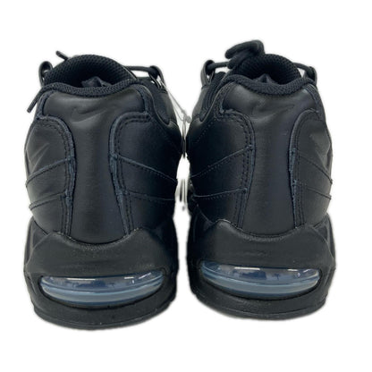 NIKE Air Max 95 Big Bubble Leather Triple Black Sneakers Size 27