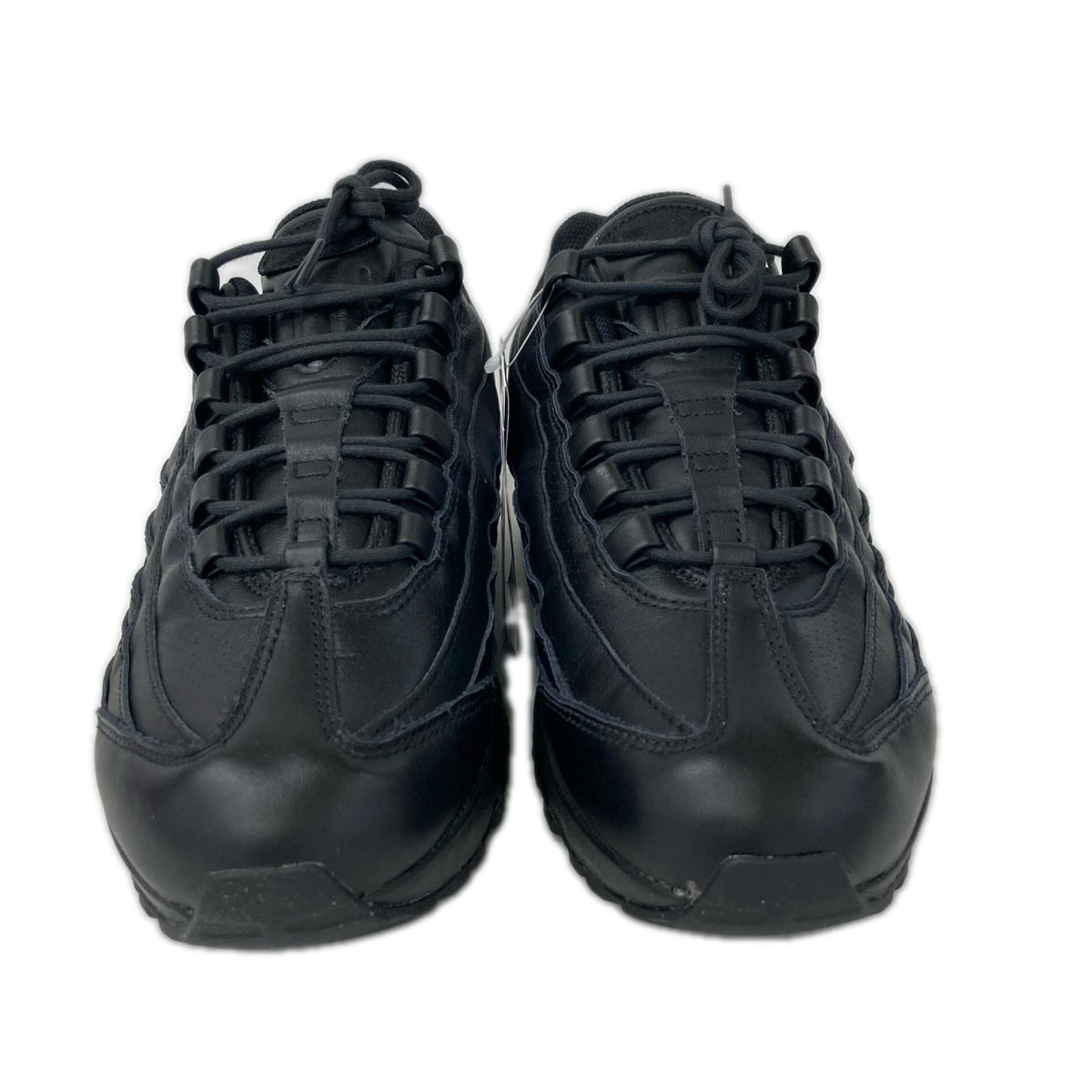 NIKE Air Max 95 Big Bubble Leather Triple Black Sneakers Size 27