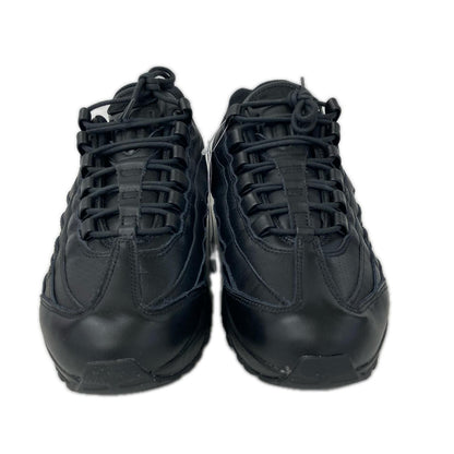 NIKE Air Max 95 Big Bubble Leather Triple Black Sneakers Size 27