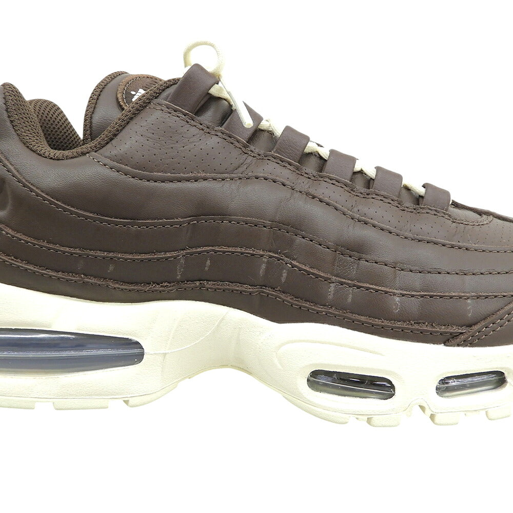 NIKE Big Bubble Air Max 95 Leather Sneakers Brown Size 9(US)