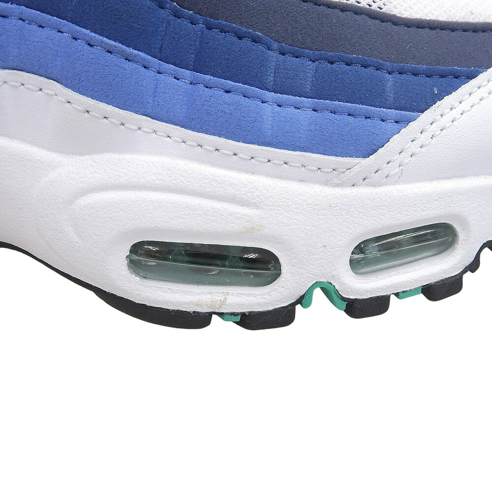 NIKE Blue Leather Big Bubble Air 95 Sneakers Size 8.5(US)