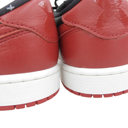 NIKE Air Jordan 1 Retro Low Sneakers Black/Red Size 8.5(US)