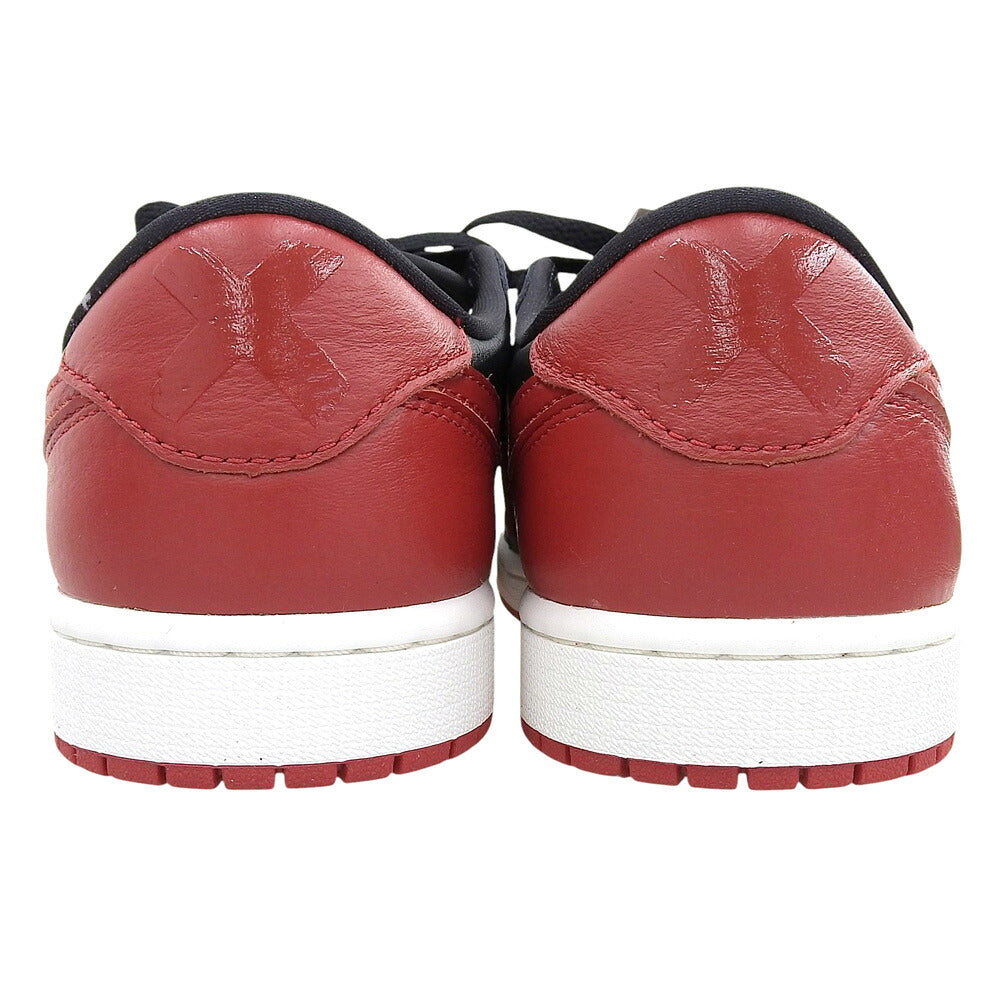 NIKE Air Jordan 1 Retro Low Sneakers Black/Red Size 8.5(US)