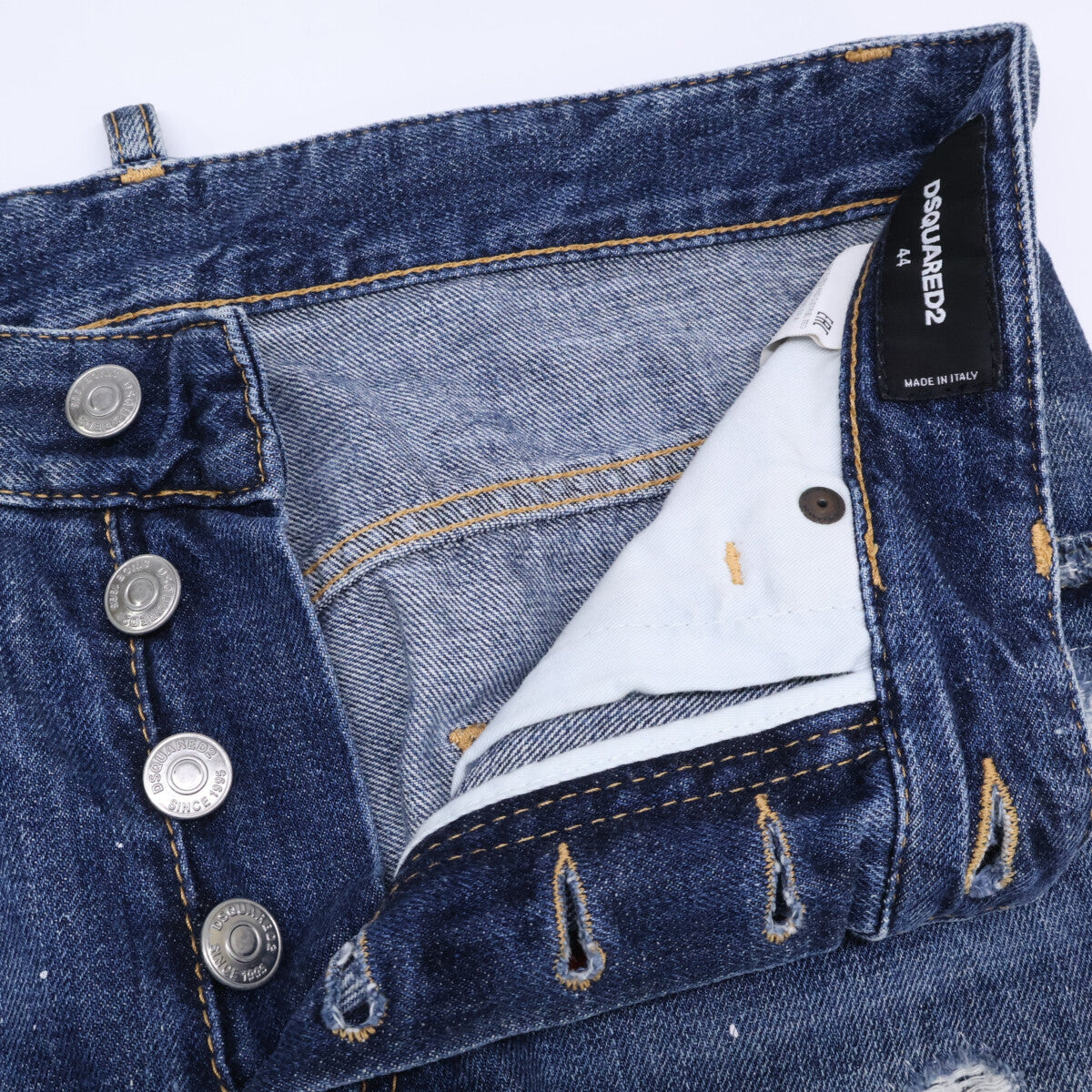 Dsquared2 DSQUARED S74LA0896 Tidy Biker Jeans Indigo Size 44