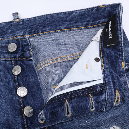 Dsquared2 DSQUARED S74LA0896 Tidy Biker Jeans Indigo Size 44