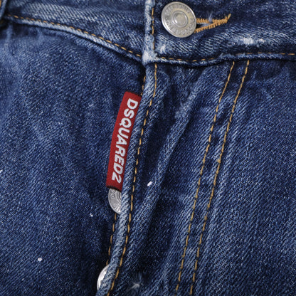 Dsquared2 DSQUARED S74LA0896 Tidy Biker Jeans Indigo Size 44