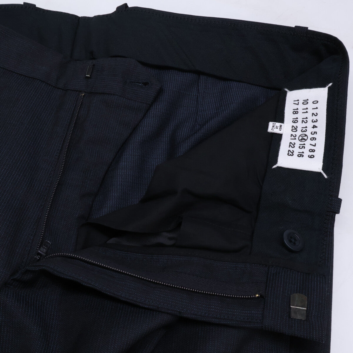 Maison margiela Wool Tuck Slacks Dark Gray Size 50