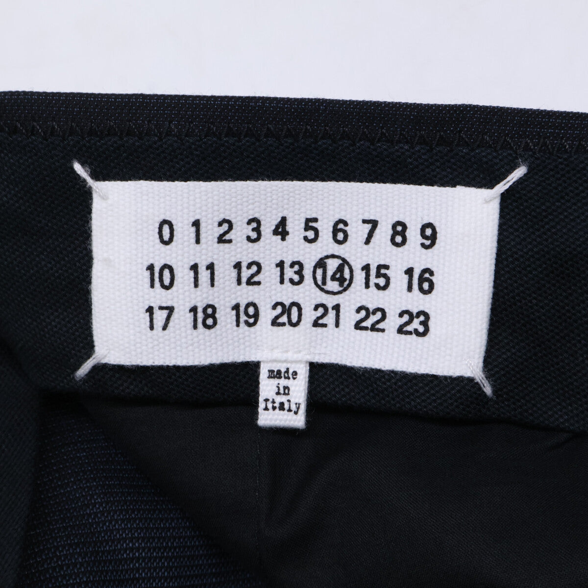 Maison margiela Wool Tuck Slacks Dark Gray Size 50