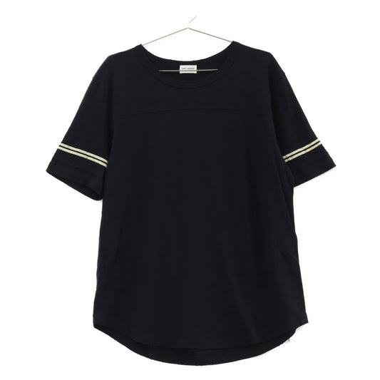 SAINT LAURENT PARIS Damaged Back Print T-Shirt Black Size S