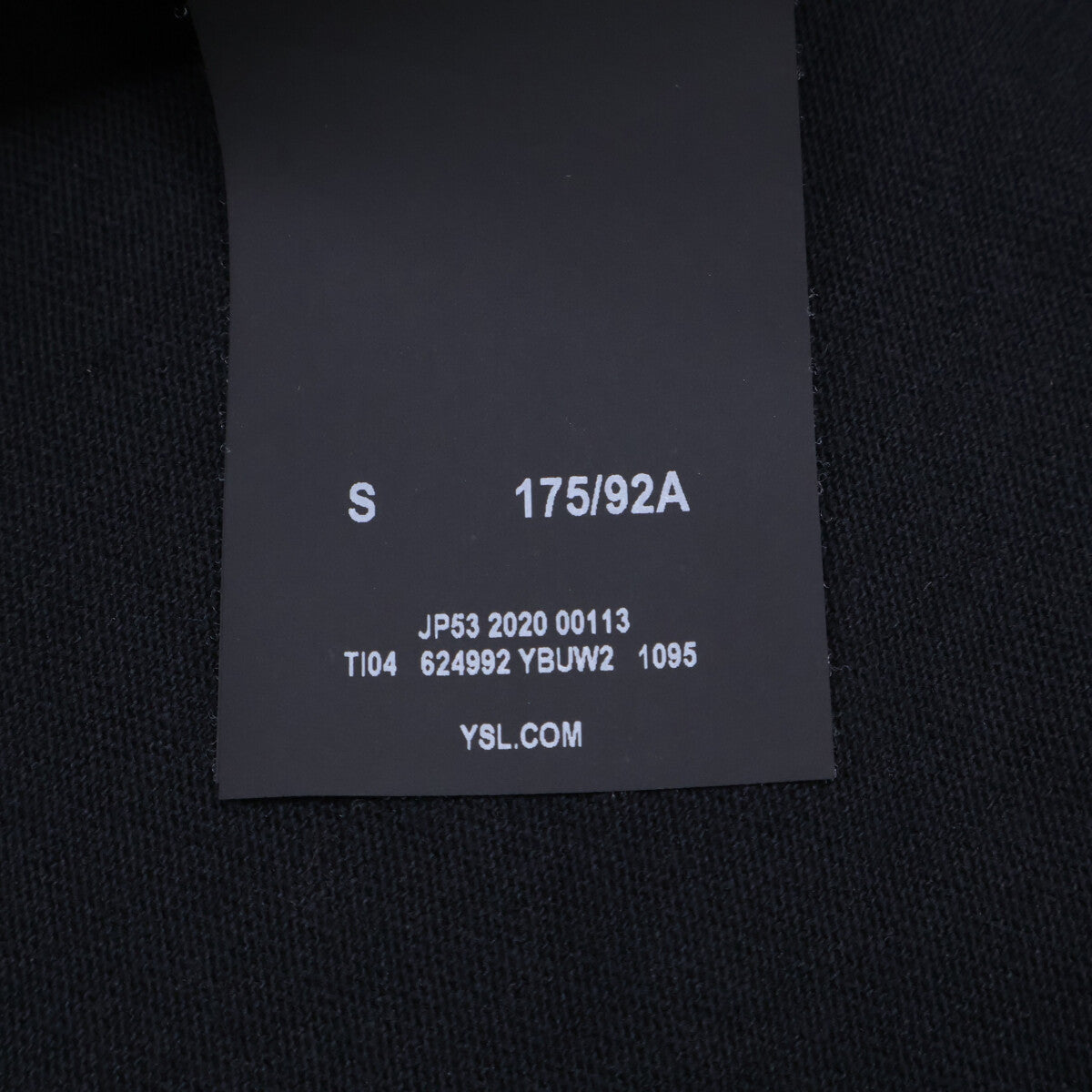 SAINT LAURENT PARIS Damaged Back Print T-Shirt Black Size S