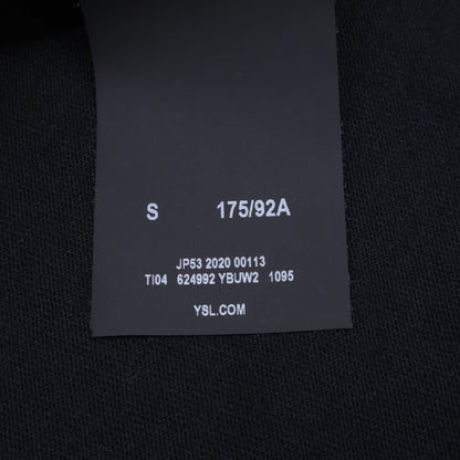 SAINT LAURENT PARIS Damaged Back Print T-Shirt Black Size S