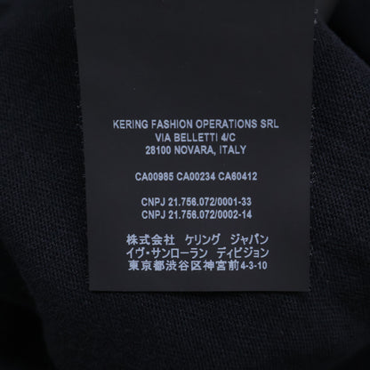 SAINT LAURENT PARIS Damaged Back Print T-Shirt Black Size S